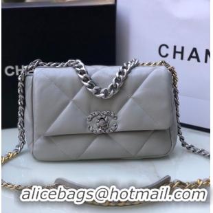 Low Cost CHANEL Lambskin 19 Flap Bag AS1160S gray