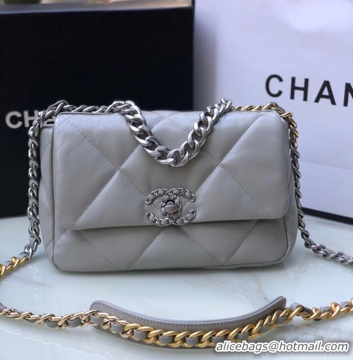 Low Cost CHANEL Lambskin 19 Flap Bag AS1160S gray