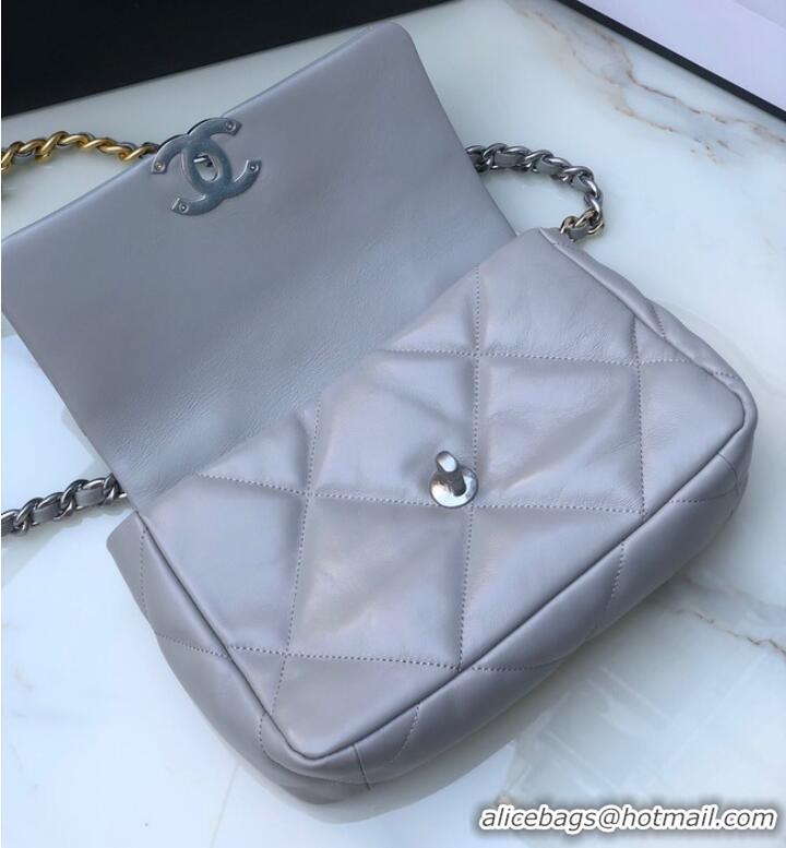 Low Cost CHANEL Lambskin 19 Flap Bag AS1160S gray