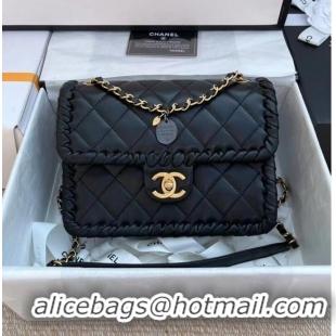 Top Quality Chanel Classic Flap Shoulder Bag Original Sheepskin leather AS6075 black