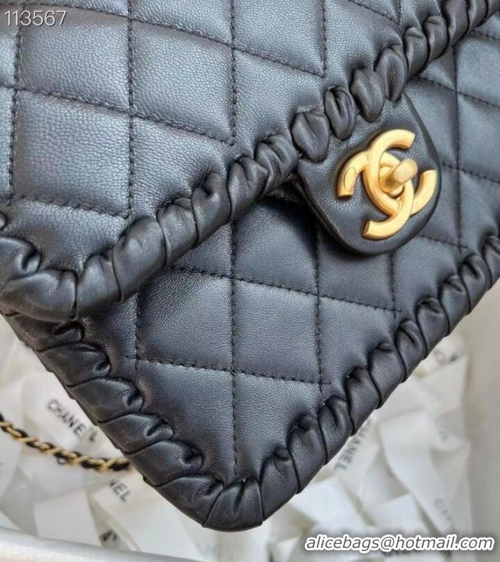 Top Quality Chanel Classic Flap Shoulder Bag Original Sheepskin leather AS6075 black