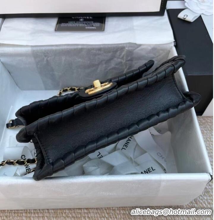 Top Quality Chanel Classic Flap Shoulder Bag Original Sheepskin leather AS6075 black