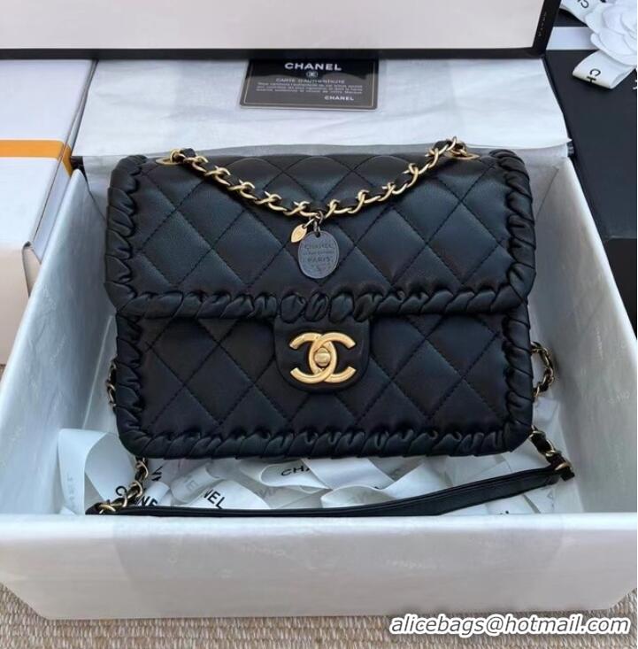 Top Quality Chanel Classic Flap Shoulder Bag Original Sheepskin leather AS6075 black