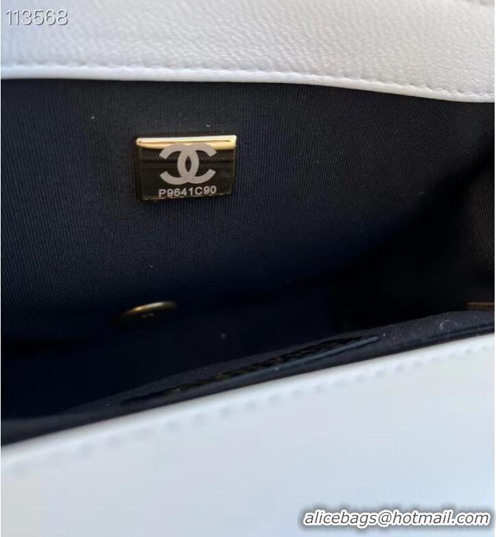 Discount Chanel Classic Flap Shoulder Bag Original Sheepskin leather AS6075 white