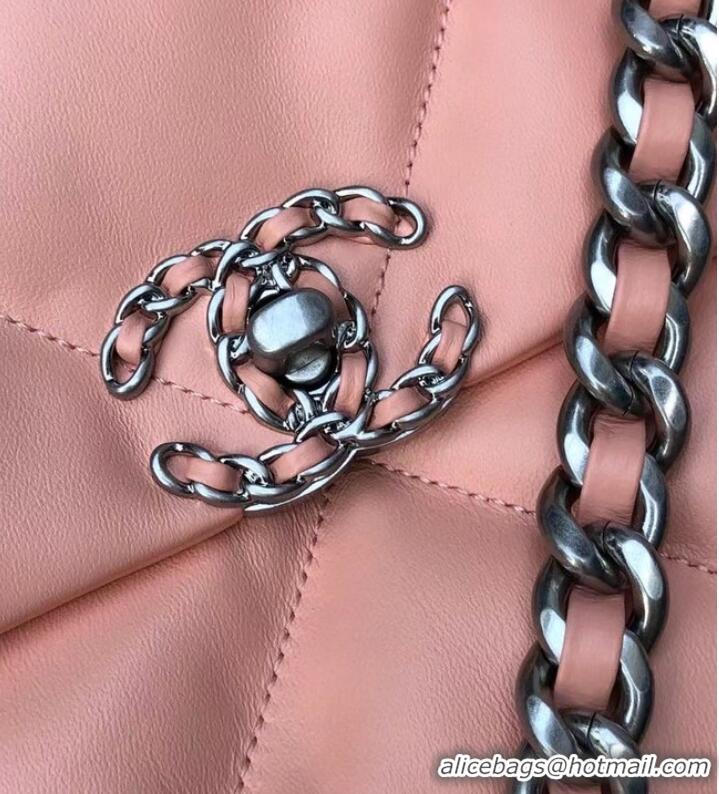 Buy Classic CHANEL Lambskin 19 Flap Bag AS1160 AS1161 light pink