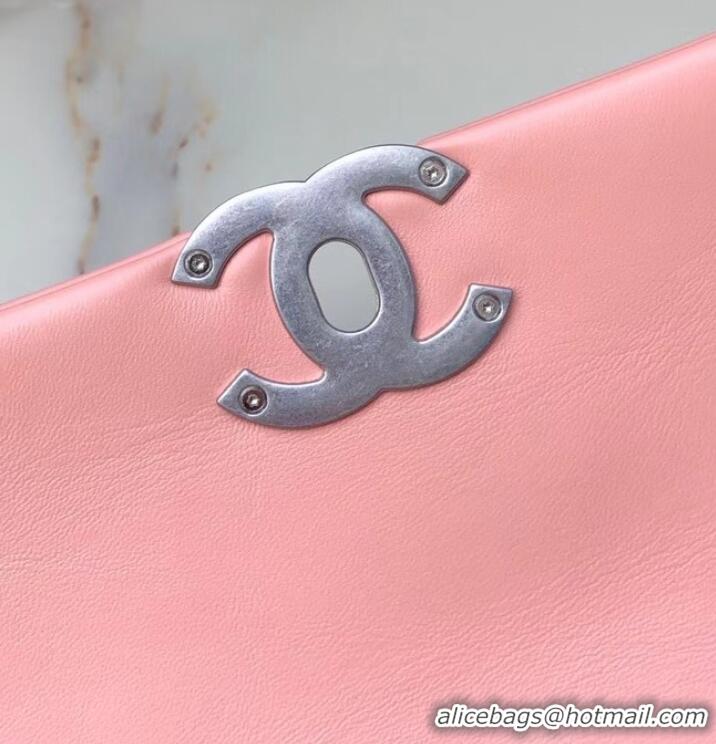 Buy Classic CHANEL Lambskin 19 Flap Bag AS1160 AS1161 light pink