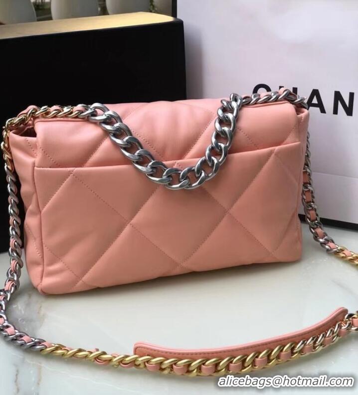 Buy Classic CHANEL Lambskin 19 Flap Bag AS1160 AS1161 light pink