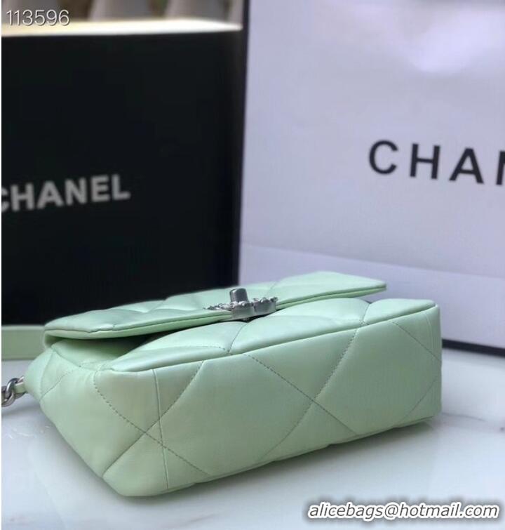 Market Sells CHANEL Lambskin 19 Flap Bag AS1160 AS1161 light blue