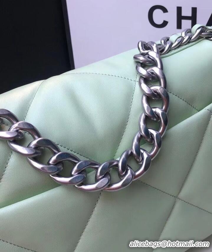 Market Sells CHANEL Lambskin 19 Flap Bag AS1160 AS1161 light blue