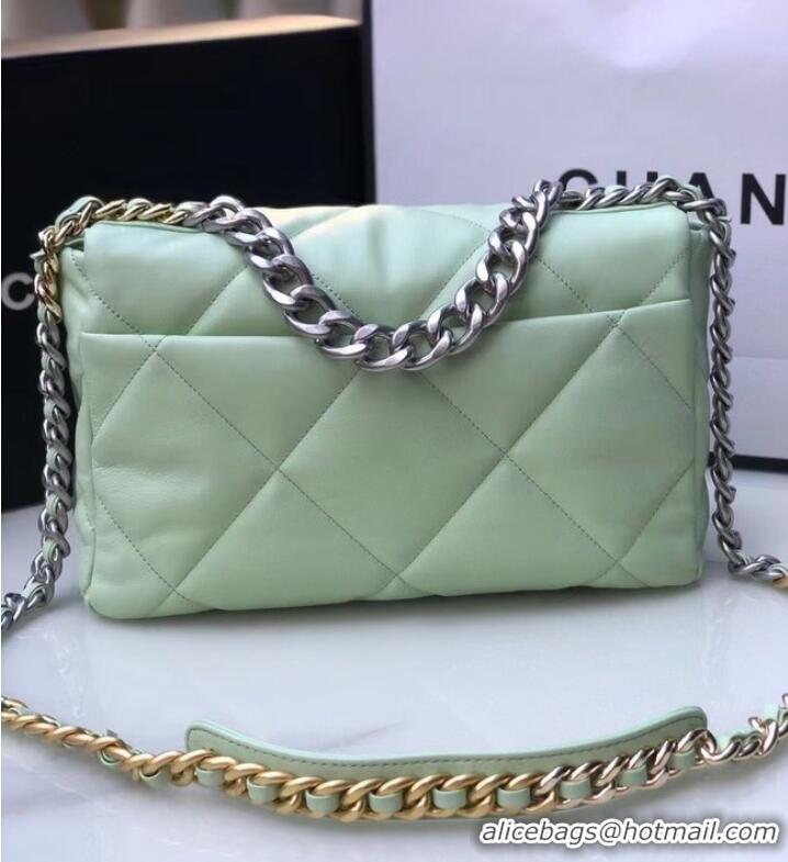 Market Sells CHANEL Lambskin 19 Flap Bag AS1160 AS1161 light blue