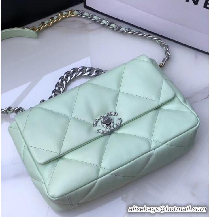 Market Sells CHANEL Lambskin 19 Flap Bag AS1160 AS1161 light blue