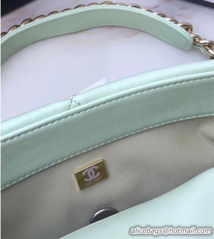 Market Sells CHANEL Lambskin 19 Flap Bag AS1160 AS1161 light blue