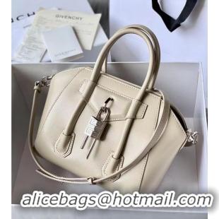 Promotional Givenchy Grained Original Calfskin Small Antigona Bag BB0512 Off White