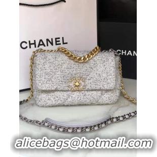 Good Taste Chanel 19 Flap Bag Original Tweed AS01161 Grey