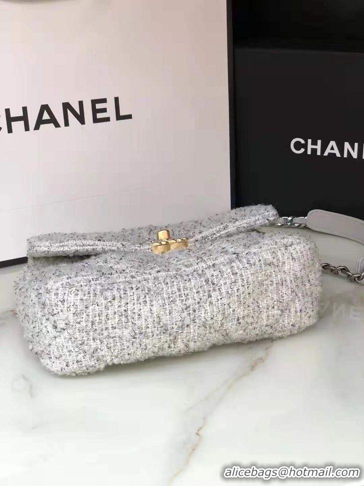 Good Taste Chanel 19 Flap Bag Original Tweed AS01161 Grey