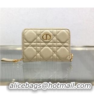 Shop Discount LADY DIOR LOTUS WALLET CANNAGE LAMBSKIN S502 Beige