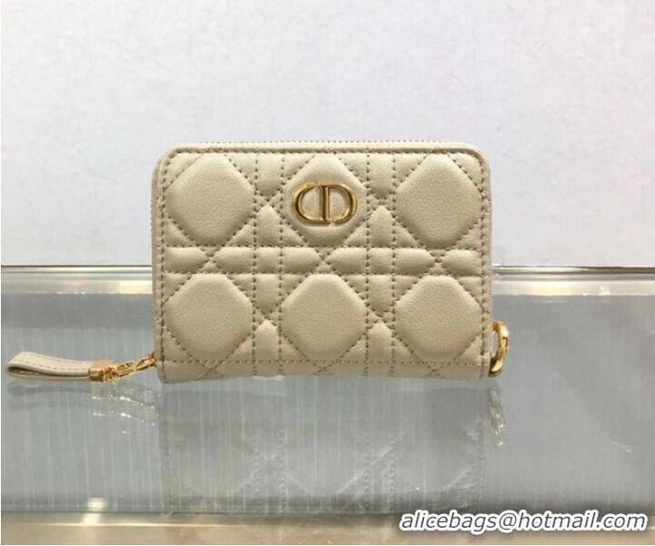 Shop Discount LADY DIOR LOTUS WALLET CANNAGE LAMBSKIN S502 Beige