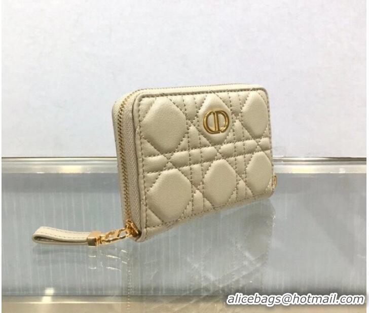 Shop Discount LADY DIOR LOTUS WALLET CANNAGE LAMBSKIN S502 Beige