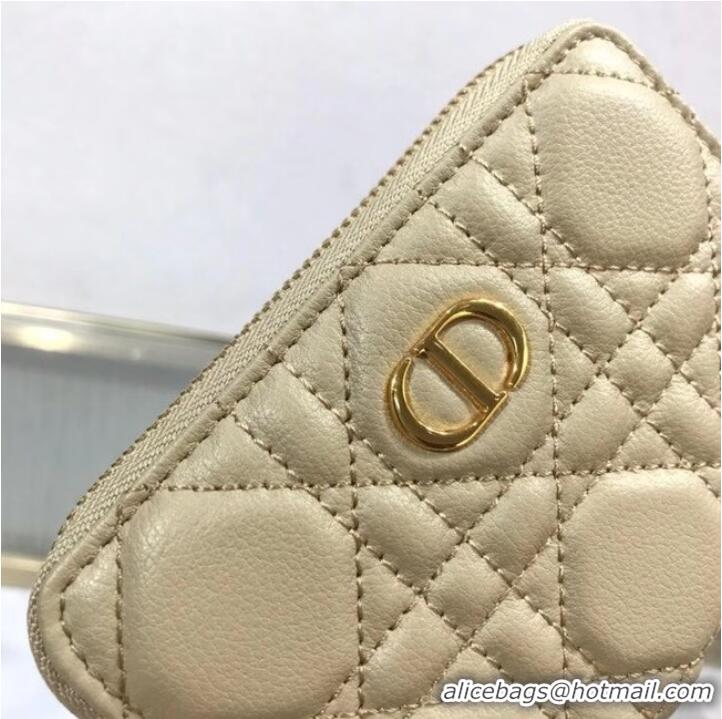 Shop Discount LADY DIOR LOTUS WALLET CANNAGE LAMBSKIN S502 Beige