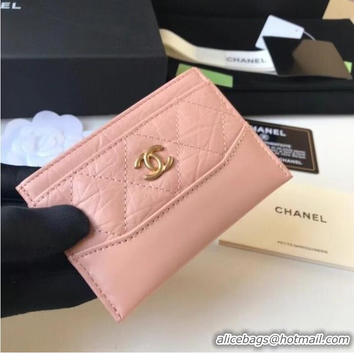 Top Grade Chanel classic wallet Calfskin & Gold-Tone Metal A84368 pink