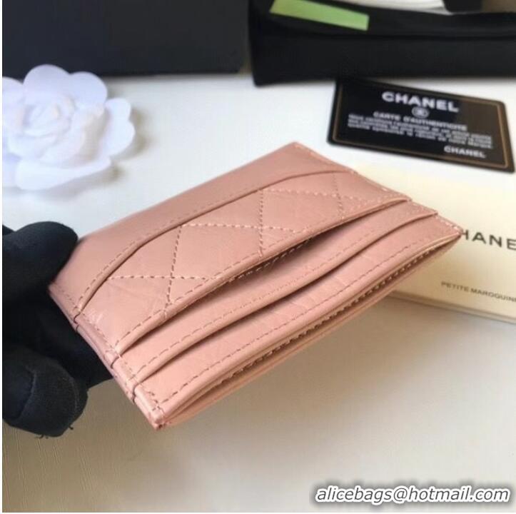 Top Grade Chanel classic wallet Calfskin & Gold-Tone Metal A84368 pink