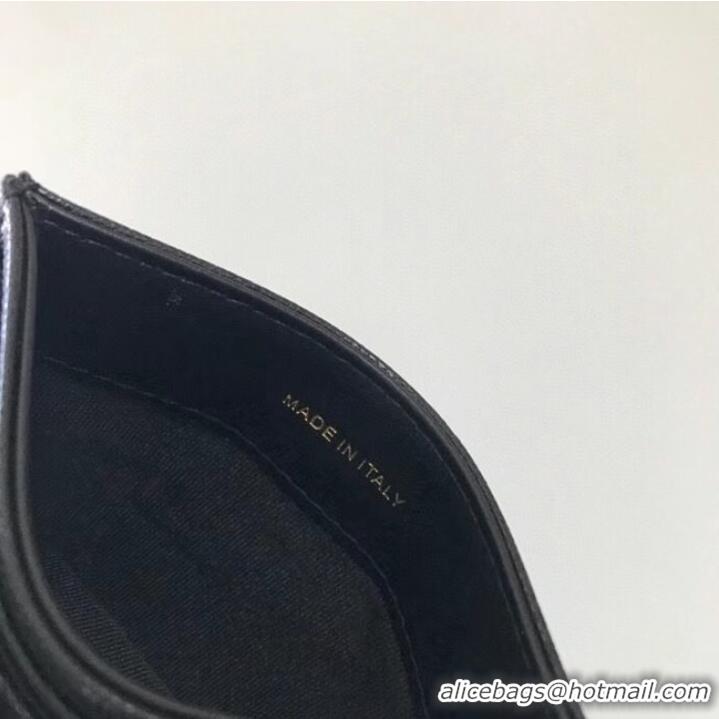 Grade Quality Chanel card holder Calfskin AP2039 black