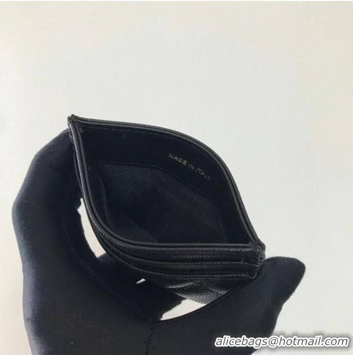 Grade Quality Chanel card holder Calfskin AP2039 black