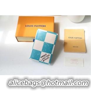 Well Crafted Louis Vuitton POCKET ORGANIZER M60495 light blue