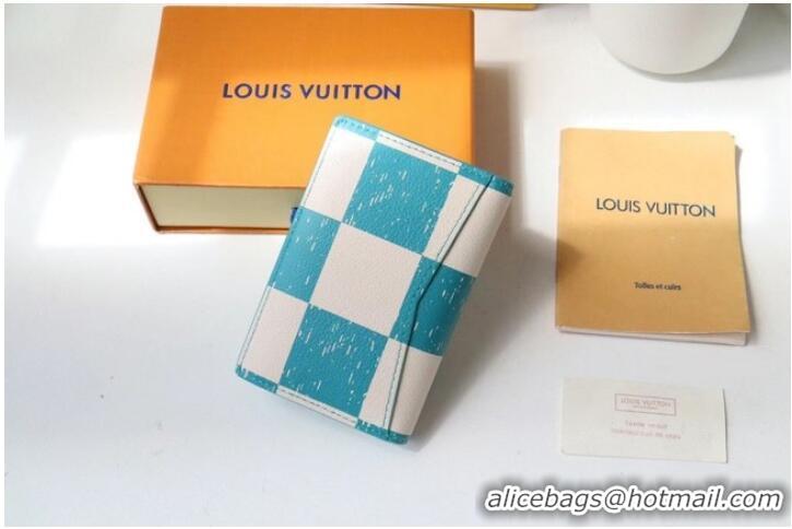 Well Crafted Louis Vuitton POCKET ORGANIZER M60495 light blue