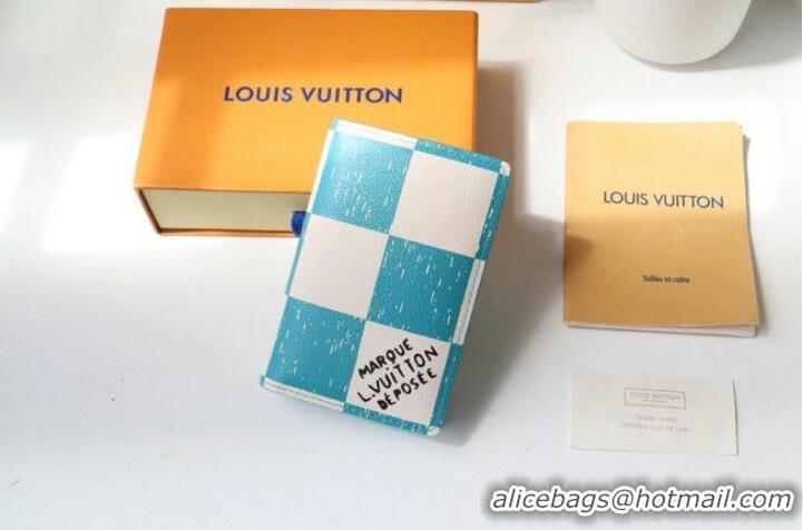 Well Crafted Louis Vuitton POCKET ORGANIZER M60495 light blue