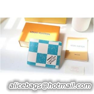 Good Product Louis Vuitton MULTIPLE WALLET M60496 light blue