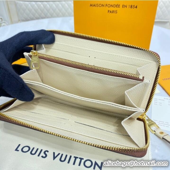 Luxury Classic Louis Vuitton ZIPPY WALLET M80116 Beige