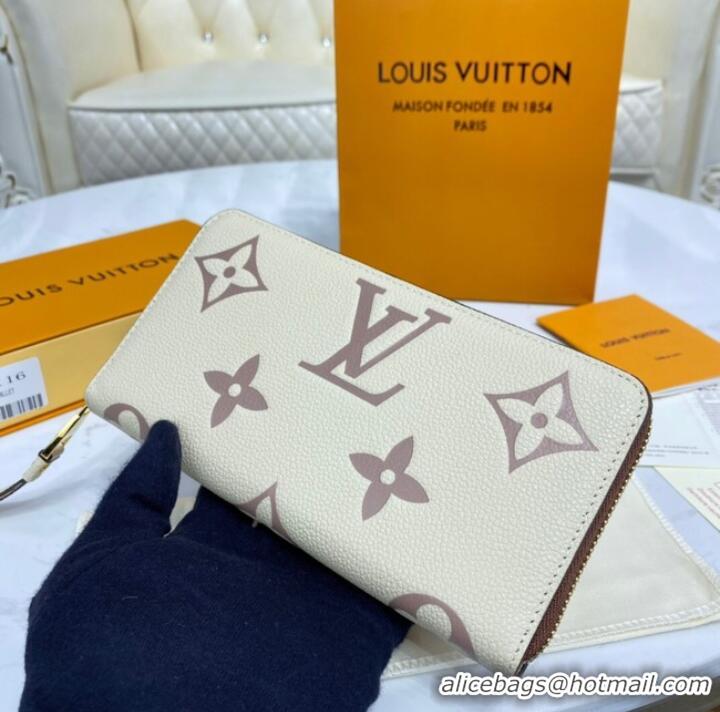 Luxury Classic Louis Vuitton ZIPPY WALLET M80116 Beige