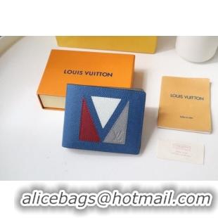 Unique Discount Louis Vuitton MULTIPLE WALLET M30799 blue