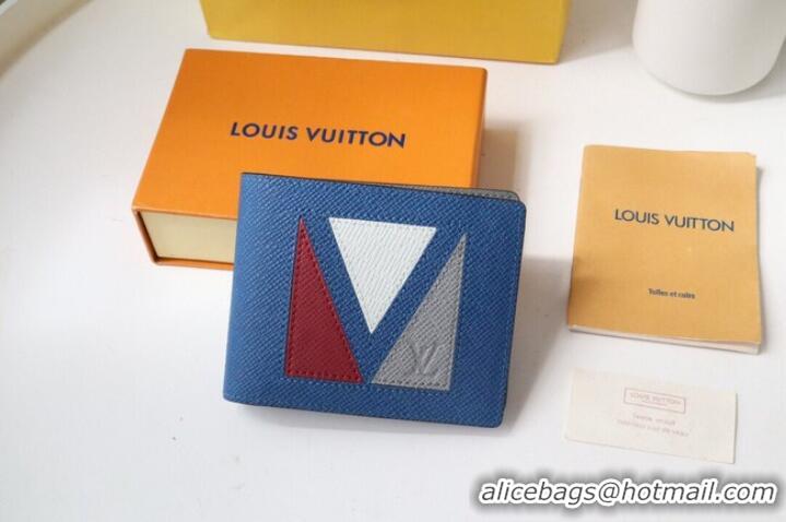 Unique Discount Louis Vuitton MULTIPLE WALLET M30799 blue