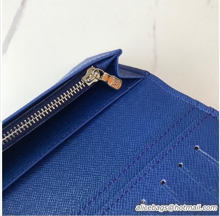 Affordable Price Louis vuitton Monogram Canvas Wallet A30120 Blue