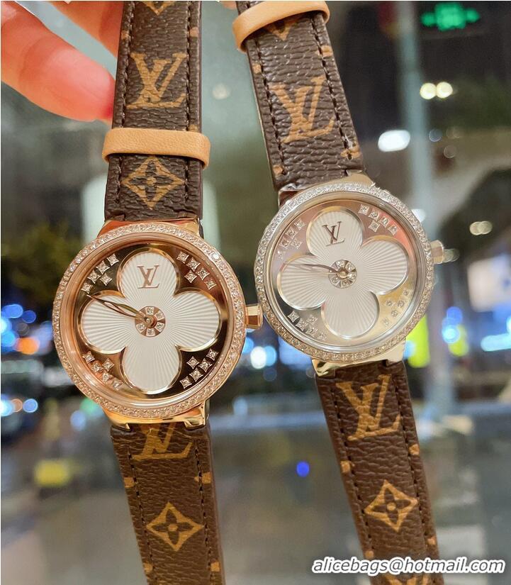 Unique Grade Louis Vuitton Tambour slim Monogran Watch 39mm LV20488