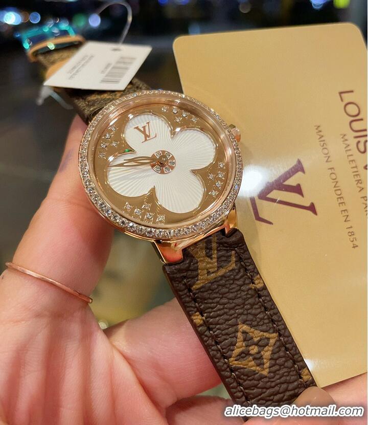 Unique Grade Louis Vuitton Tambour slim Monogran Watch 39mm LV20488