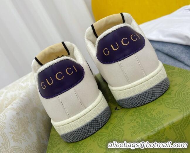 Lower Price Gucci Screener GG Canvas Sneakers Dark Blue 121385