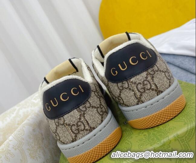 Luxury Gucci Screener GG Canvas Sneakers Black 121387