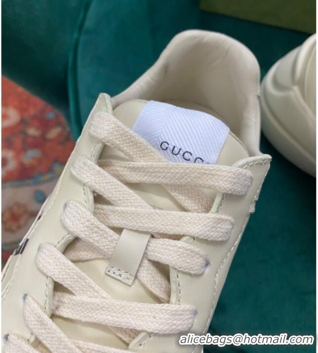 Best Product Gucci '1921 Gucci' Rhyton Leather Sneaker White 121401