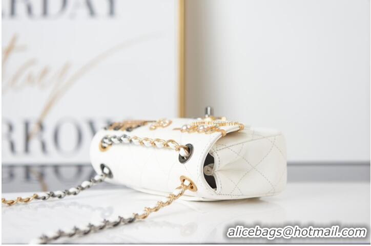 Low Cost Chanel SMALL FLAP BAG AS2979 white