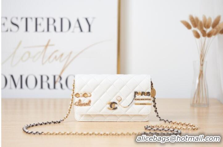 Buy Inexpensive Chanel SMALL FLAP BAG AP2508 white