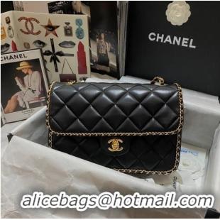 Famous Brand Chanel SMALL FLAP BAG AS1672 Black