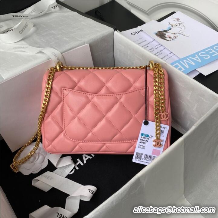 Grade Product Chanel SMALL Lambskin FLAP BAG AS1793 pink