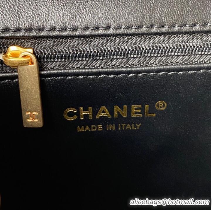 Buy Fashionable Chanel SMALL Lambskin FLAP BAG AS1793 BLACK