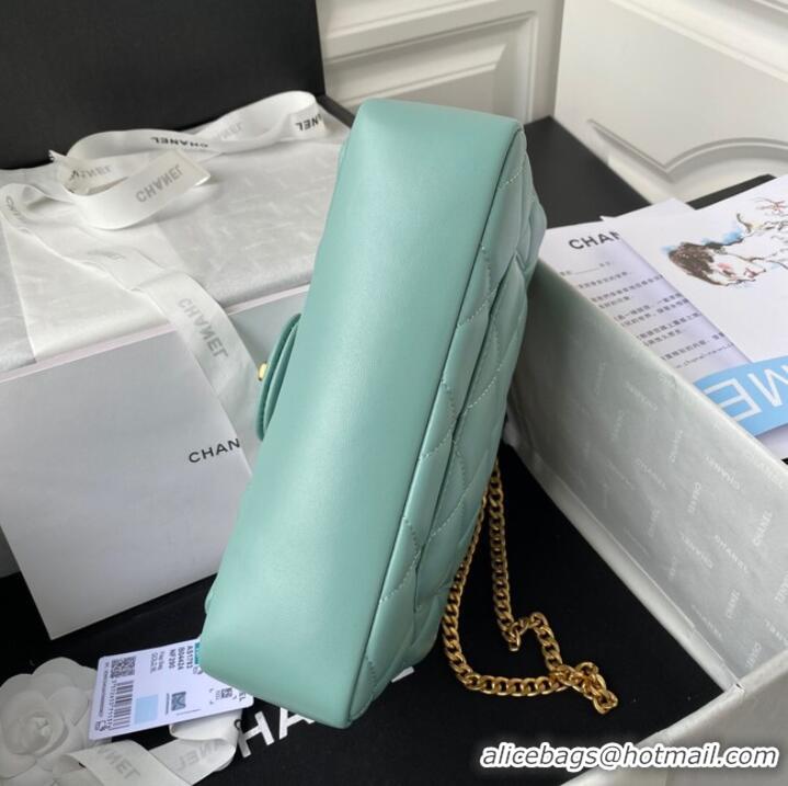 Promotional Chanel SMALL Lambskin FLAP BAG AS1793 SKY BLUE