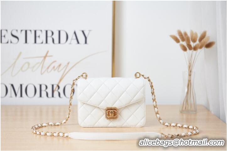 Top Grade Chanel SMALL FLAP BAG AS2840 white