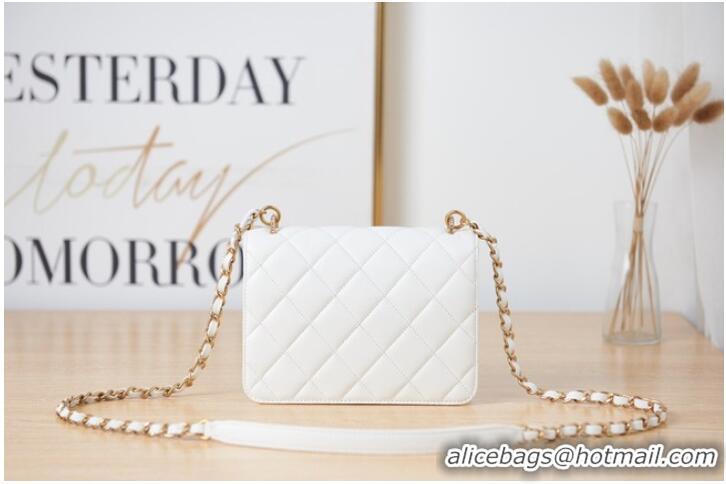 Top Grade Chanel SMALL FLAP BAG AS2840 white