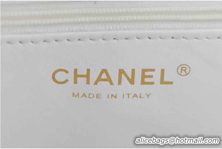 Unique Grade Chanel Lambskin FLAP BAG AS2840 white